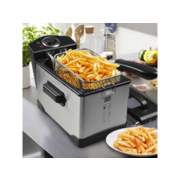 Фритюрница GFGril GFF-M2500 1400Вт серебристый/черный