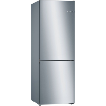 Холодильник BOSCH Serie 4, VitaFresh, Full NoFrost, Габариты 186x60x66, Общий пол. объем: 324 (х:237, м:87), Под нержавеющую сталь, Утопленные ручки во всю высоту, Multi Airflow, Зона свежести VitaFresh, LED освещение сверху, Полки EasyAccess, Класс энерг