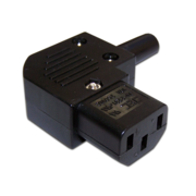 Вилка Lanmaster LAN-IEC-320-C13/90 (упак.:1шт) 1м черный