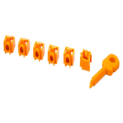 Заглушка Lanmaster LAN-SEC45-PL-SET-OR (упак.:6шт) 6м оранжевый