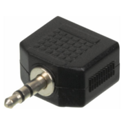 Адаптер аудио Ningbo Headphone Splitter 2xJack 3.5 (f)/Jack 3.5 (m) черный (JAAA095-B)