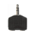 Адаптер аудио Ningbo Headphone Splitter 2xJack 3.5 (f)/Jack 3.5 (m) черный (JAAA095-B)