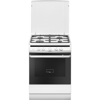 Плита Газовая Hansa FCGW63020G белый (металлическая крышка) реш.чугун
