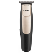 Машинка для стрижки Scarlett SC-HC63C77 черный/золотистый 3Вт (насадок в компл:4шт)