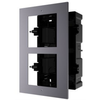 HIKVISION DS-KD-ACF2/Plastic Рамка монтажная на 2 модуля, врезная с пластиковым монтажным основанием