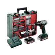 Metabo BS18 Безударная дрель-шуруповерт [602207880] { 18 В, 2х2.0Ач LiIon с набором оснастки }