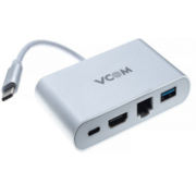Кабель-адаптер Кабель-адаптер/ Кабель-адаптер USB3.1 Type-CM-->HDMI+USB3.0+RJ45+PD charging VCOM <CU455>