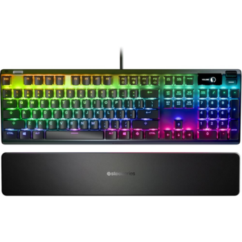 Клавиатура Steelseries Apex 7 Red Switch Ru механическая черный USB Multimedia for gamer LED (подставка для запястий) (64642)