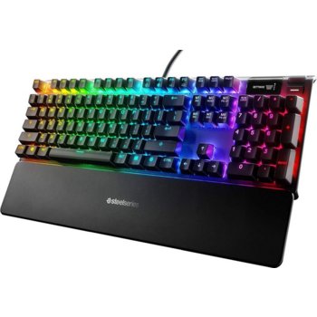 Клавиатура Steelseries Apex Pro TKL RU механическая черный USB Multimedia for gamer LED (подставка для запястий)