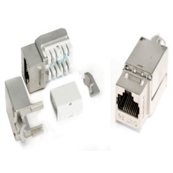 Модуль Hyperline KJNE-8P8C-C5E-90-SH-F-WH информ. KeystoneRJ45 кат.5E FTP стальной (упак.:1шт)