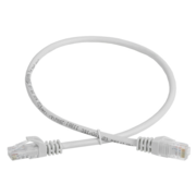 Патч-корд ITK PC01-C5EU-3M-G UTP RJ-45 вил.-вилка RJ-45 кат.5E 3м серый ПВХ (уп.:1шт)