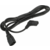 Hyperline PWC-IEC13A-IEC14-3.0-BK Кабель питания монитор-компьютер IEC 320 C13 (угловая) - IEC 320 C14 (3x1.0), 10A, прямая вилка, 3м, цвет черный (ПВС-АП-3*1,0-250-C13SC14-10-3,0 ГОСТ 30851.1-2002 (МЭК 60320-1:1994))