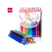 Восковые мелки Deli EC20403 Colorun с поворотным механизмом 12цв. блист.европод.