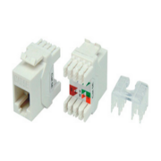 Модуль Hyperline KJ8-8P8C-C5E-180-WH информ. KeystoneRJ45 кат.5E UTP бел. (упак.:1шт)