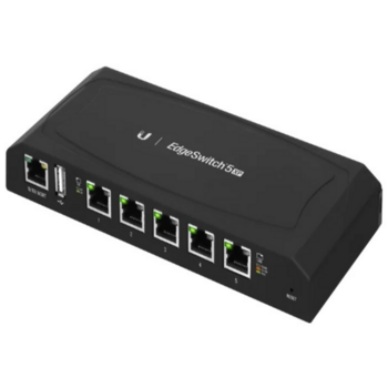 EdgeSwitch 5XP [ES-5XP-EU] Ubiquiti PoE-коммутатор, 5х 1G RJ45, раздача 55 Вт (728534) (024563)