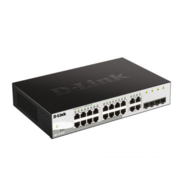 Коммутатор D-Link DGS-1210-20/FL1A, L2 Managed Switch with 16 10/100/1000Base-T ports and 4 100/1000Base-T/SFP combo-ports.8K Mac address, 802.3x Flow Control, 256 of 802.1Q VLAN, VID range 1-4094, 802.1p Prior