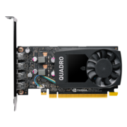 Видеокарта PNY NVIDIA Quadro P1000, 4 GB GDDR5/128-bit, PCI Express 3.0 x16, DP 1.4x4 [VCQP1000DVIV2-PB] RTL