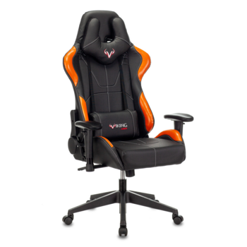 Кресло игровое Бюрократ VIKING 5 AERO черный/оранжевый искусственная кожа с подголов. крестовина пластик