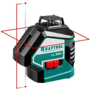 KRAFTOOL LL360 #2 нивелир лазерный, 2х360° , 20м/70м, IP54, точн. +/-0,2 мм/м, держатель, в коробке (34645-2)