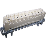 Плинт Lanmaster TWT-LSA10P-DIS-5E 10 пар LSA-PROFIL размык. ABS пластик белый