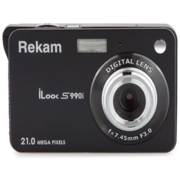 Фотоаппарат Rekam iLook S990i черный 21Mpix 2.7" 720p SDHC/MMC CMOS IS el/Li-Ion