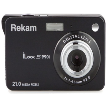 Фотоаппарат Rekam iLook S990i черный 21Mpix 2.7" 720p SDHC/MMC CMOS IS el/Li-Ion