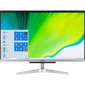 Моноблок Acer Aspire C22-963 21.5" Full HD i3 1005 G1 (1.2)/8Gb/1Tb 5.4k/SSD128Gb/UHDG/CR/Windows 10 Professional/GbitEth/WiFi/BT/65W/клавиатура/мышь/серебристый 1920x1080
