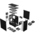Корпус Fractal Design Define 7 Compact Black Solid черный без БП ATX 5x120mm 4x140mm 2xUSB2.0 2xUSB3.0 audio front door bott PSU