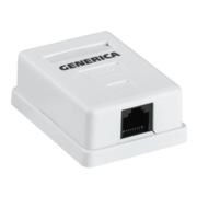 Розетка ITK CS2-1C5EU-12-G настенная 49.2x65.5x25.2мм RJ45 пластик белый