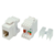 Модуль Hyperline KJ8-8P8C-C6-180-WH информ. KeystoneRJ45 кат.6 UTP бел. (упак.:1шт)