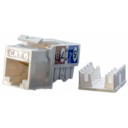Модуль Hyperline KJ9-8P8C-C6-90-WH информ. KeystoneRJ45 1 кат.6 бел. (упак.:1шт)