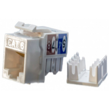 Модуль Hyperline KJ9-8P8C-C6-90-WH информ. KeystoneRJ45 1 кат.6 бел. (упак.:1шт)