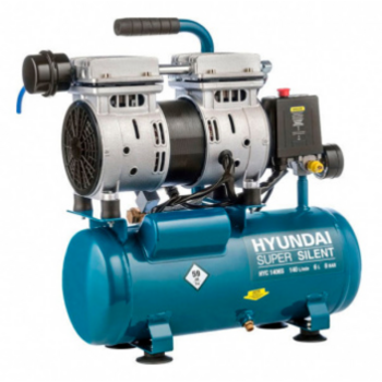 Компрессор поршневой Hyundai HYC 1406S безмасляный 140л/мин 6л 750Вт синий