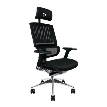 Кресло игровое Thermaltake CYBERCHAIR E500 черный сетка