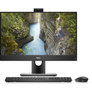 Моноблок Dell Optiplex 7480 23.8" Full HD i5 10500 (3.1) 8Gb SSD256Gb UHDG 630 Linux GbitEth WiFi BT 160W клавиатура мышь Cam черный 1920x1080