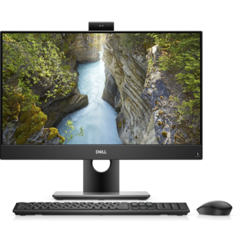 Моноблок Dell Optiplex 7480 23.8" Full HD i5 10500 (3.1) 8Gb SSD256Gb UHDG 630 Linux GbitEth WiFi BT 160W клавиатура мышь Cam черный 1920x1080