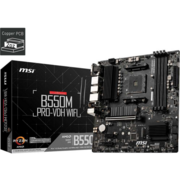 Материнская плата MSI B550M PRO-VDH WIFI Soc-AM4 AMD B550 4xDDR4 mATX AC`97 8ch(7.1) GbLAN RAID+HDMI+DP