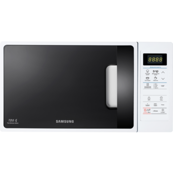 Микроволновая печь Samsung Микроволновая печь Samsung/ 800 Вт, 23л, соло, БИОкерамика, электронное управление, поворотный стол 288 мм, цвет: белый