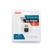 Адаптер USB Buro BU-BT502 Bluetooth 5.0+EDR class 1.5 20м черный