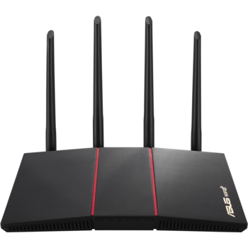 Роутер беспроводной Asus RT-AX55 AX1800 10/100/1000BASE-TX черный