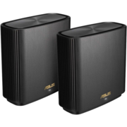 ASUS XT8 (B-2-PK) // роутер, из 2 точек доступа, 802.11b/g/n/ac/ax, до 574 + 4804Мбит/c, 2,4 + 5 гГц, черный ; 90IG0590-MO3G60, 3 year