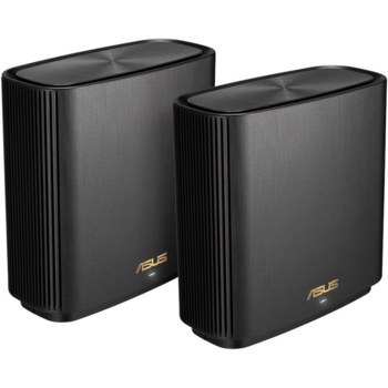 ASUS XT8 (B-2-PK) // роутер, из 2 точек доступа, 802.11b/g/n/ac/ax, до 574 + 4804Мбит/c, 2,4 + 5 гГц, черный ; 90IG0590-MO3G60, 3 year