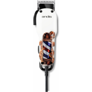 Машинка для стрижки Andis US-1 Fade in Barber Pole Design белый/рисунок (насадок в компл:5шт)