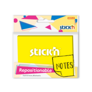 Блок самоклеящийся бумажный Stick`n 27074 76x101мм 80лист. 70г/м2 желтый неон 1цв.в упак.