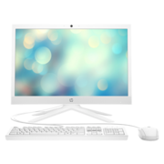 Моноблок HP 21-b0014ur NT 20,7" (1920x1080) Intel Celeron J4005, 4GB DDR4-2400 SODIMM (1x4GB), SSD 128GB, Intel UHD Graphics 600, noDVD, USB kbd&mouse, VGA webcam, Snow White, DOS, 1Y Wty