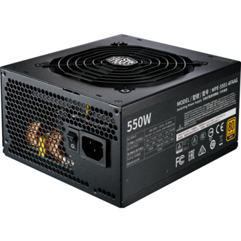 Блок питания 550 Ватт Power Supply Cooler Master MWE Gold V2 FM 550W A/EU Cable
