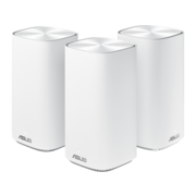 ASUS CD6(3-PK)// роутер, из 3 точек доступа, 802.11b/g/n/ac/ax, до 400 + 867Мбит/c, 2,4 + 5 гГц, белый ; 90IG05S0-BO9420