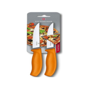 Набор ножей Victorinox Swiss Classic 6.7936.12L9B (6.7936.12L9B) для пиццы компл.:2предм. оранжевый блистер