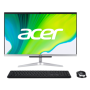 Моноблок Acer Aspire C24-963 23.8" Full HD i3 1005G1 (1.2) 8Gb SSD256Gb UHDG Endless GbitEth WiFi BT 65W клавиатура мышь Cam серебристый 1920x1080