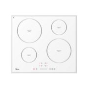 Индукционная варочная поверхность Midea Индукционная варочная поверхность, ширина 60 см, 4 индукционные зоны, функция Booster, сенсорное управление Slider Control, 9 уровней мощности, таймер, индикаторы остаточного тепла, технология Inverter, функция "Защ